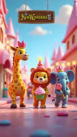 A Ram Sam Sam song 🎵 | Animal fun 🦌🤩🥰 #kidsfun #tiktokkidsfun #cartoon #kidsanimation #fyp 