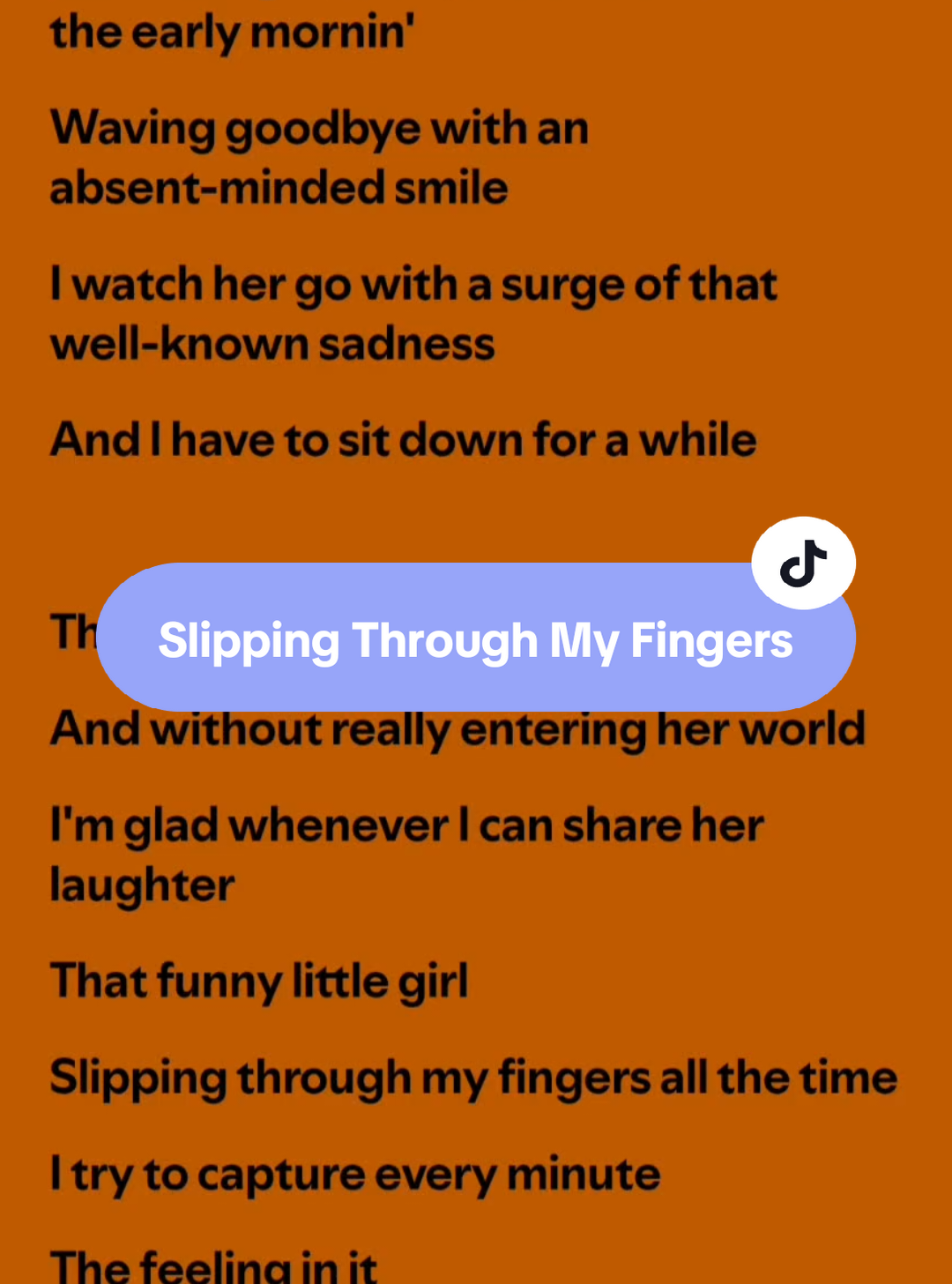Slipping Through My Fingers🎶 by: Ethan Hodges #lyrics #spotify #kantakamuna🎤🎶 #oooooomerr_ #fyp 