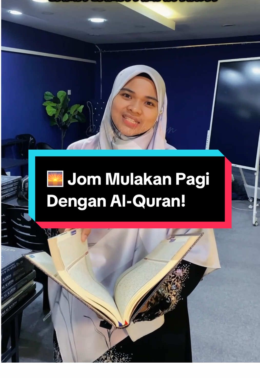 Setiap pagi jam 7.30, Ustazah Aisyah Baain akan live untuk bimbing bacaan Al-Quran secara santai & mudah faham. Jangan simpan ilmu sorang-sorang, ajak keluarga & kawan-kawan, tekan share sekarang! #livemengaji #pagidenganalquran #ustazahaisyahbaain 