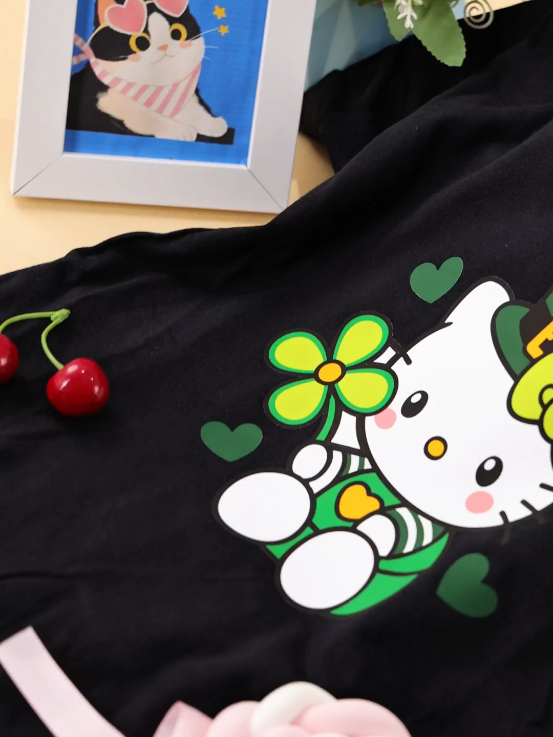 Who says St. Patrick’s Day can’t be a little chic? 🖤🍀 Rocking the luck of the Irish with a touch of bold style ✨ Black tee, green vibes, golden moments ✨💚 #StPatricksDay #LuckyVibes #BlackTeeStyle #CustomTshirt #IrishLuck #FestiveFits #OOTDInspo #HolidayStyle #ChicAndLucky #HandmadeWithLove #mecolour  shop on mecolour.com