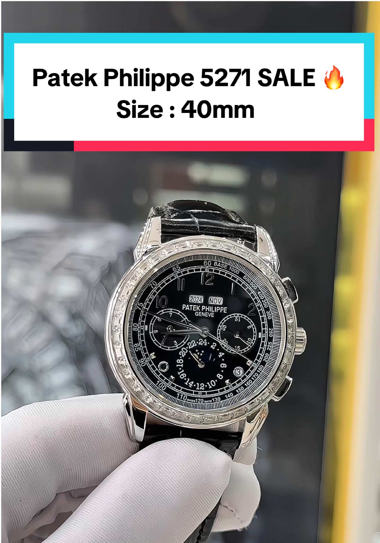 Patek Philippe 5271 Baguette Còn 1C Giao Ngay Giá Cực Tốt Cho AE Thiện Chí 🔥 Size : 40mm #xuhuong #37watchluxury #thinhhanh #viral #asrm 