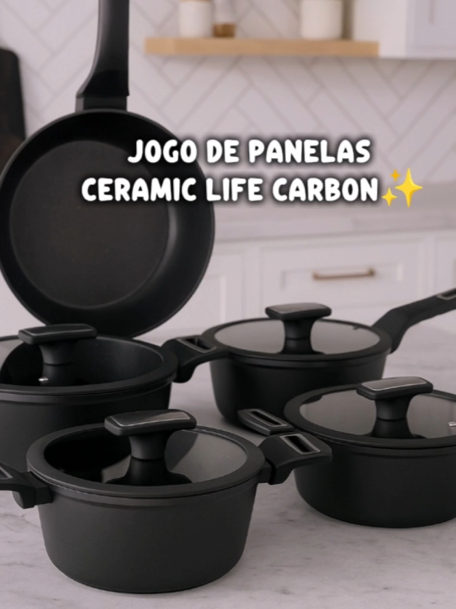 Jogo De Panelas Ceramic Life Carbon✨ #jogodepanelas #lifecarbon #panelasceramic #panelas 