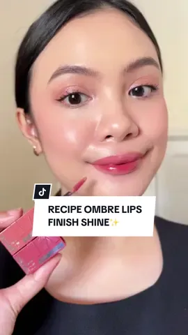 Ombre lips recipe finish shine🤩 Kamu harus coba ombre lips pake Superstay Vinyl Ink yang kasih finish intense shine✨ Transferproof juga up to 16 jam loh.  Must try bestieee, langsung check out shade favorite sekarang.  #wearemaybelline #superstayvinylink16jam 