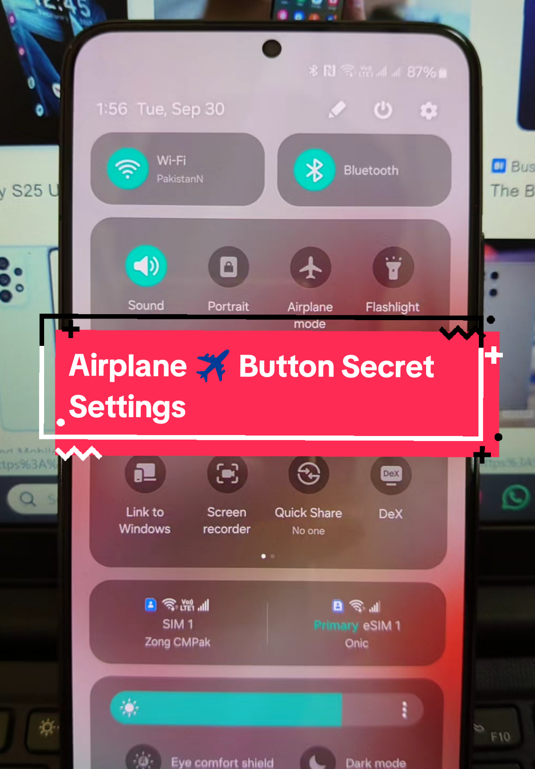 Airplane Button Secret Settings! #airplanemode #android #code #LearnOnTikTok #tipsandtricks 