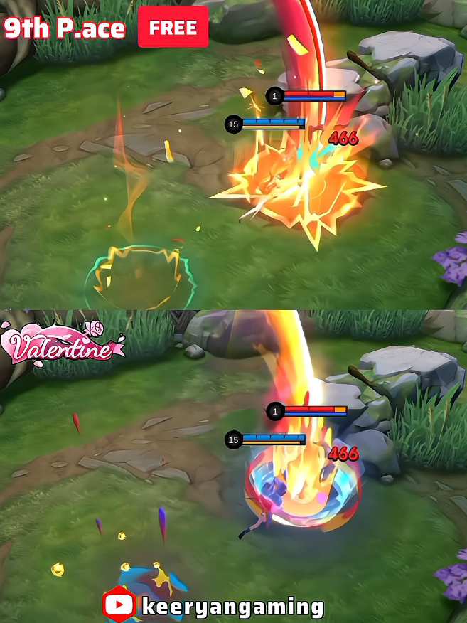Fanny 9th P.ace Free Skin VS Valentine Skin#mobilelegends #keeryangaming #mobilelegendsbangbang #fannytiktok #fannyfreestyle @Mobile Legends 