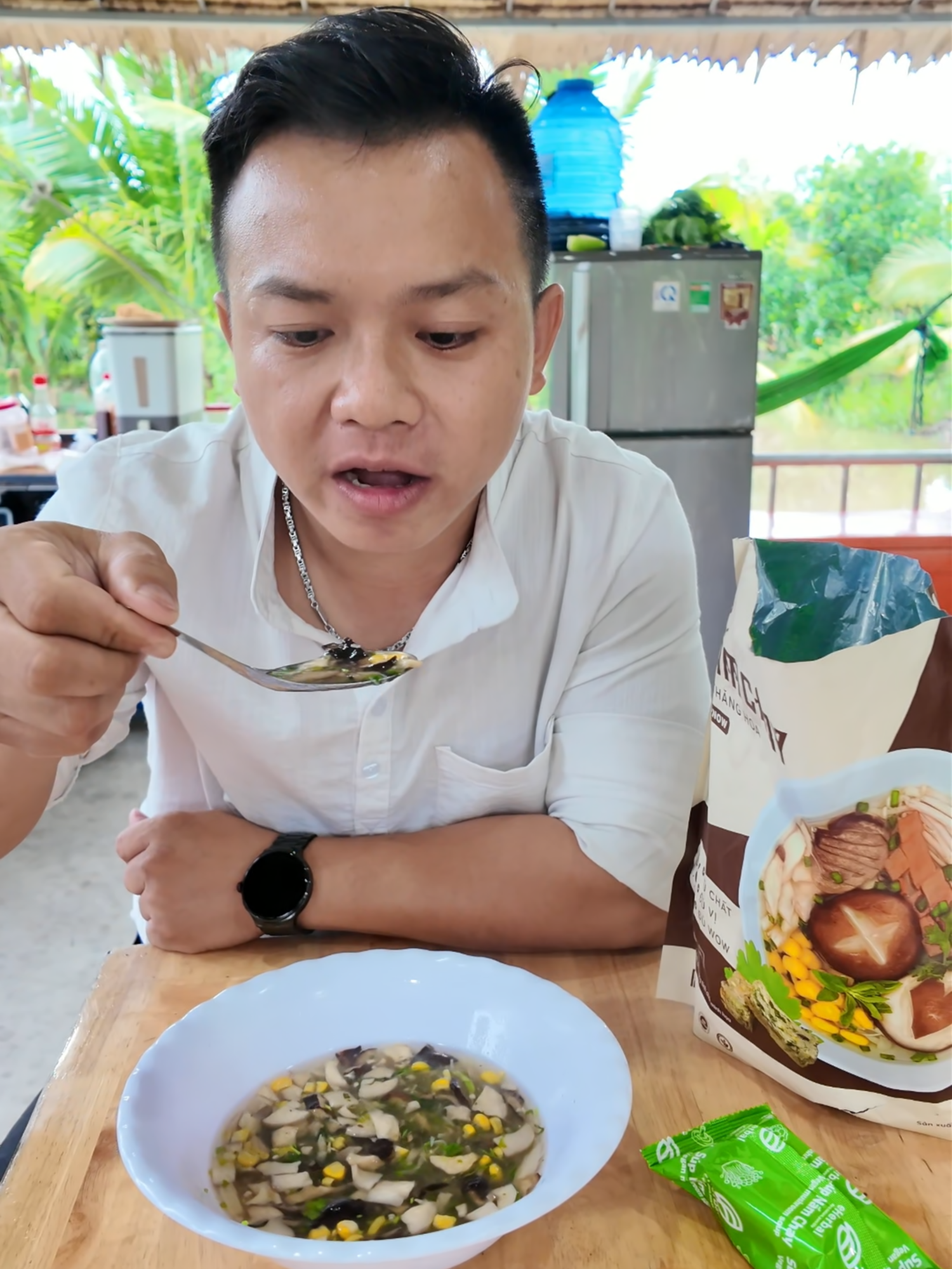 súp nấm chay tiện lợi thơm ngon bổ dưỡng