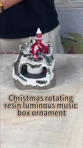 🎄✨ **Christmas Magic in a Box!** Look at these stunning rotating resin musical boxes! With twinkling lights, a tiny train, Santa, a snowman, and cozy houses—they bring the whole Christmas vibe to life. Perfect for adding that festive touch to your space. Let the holiday cheer flow with music and charm! 🚂🎅❄️ #ChristmasDecor #MusicalBox #HolidayMagic #ResinArt 