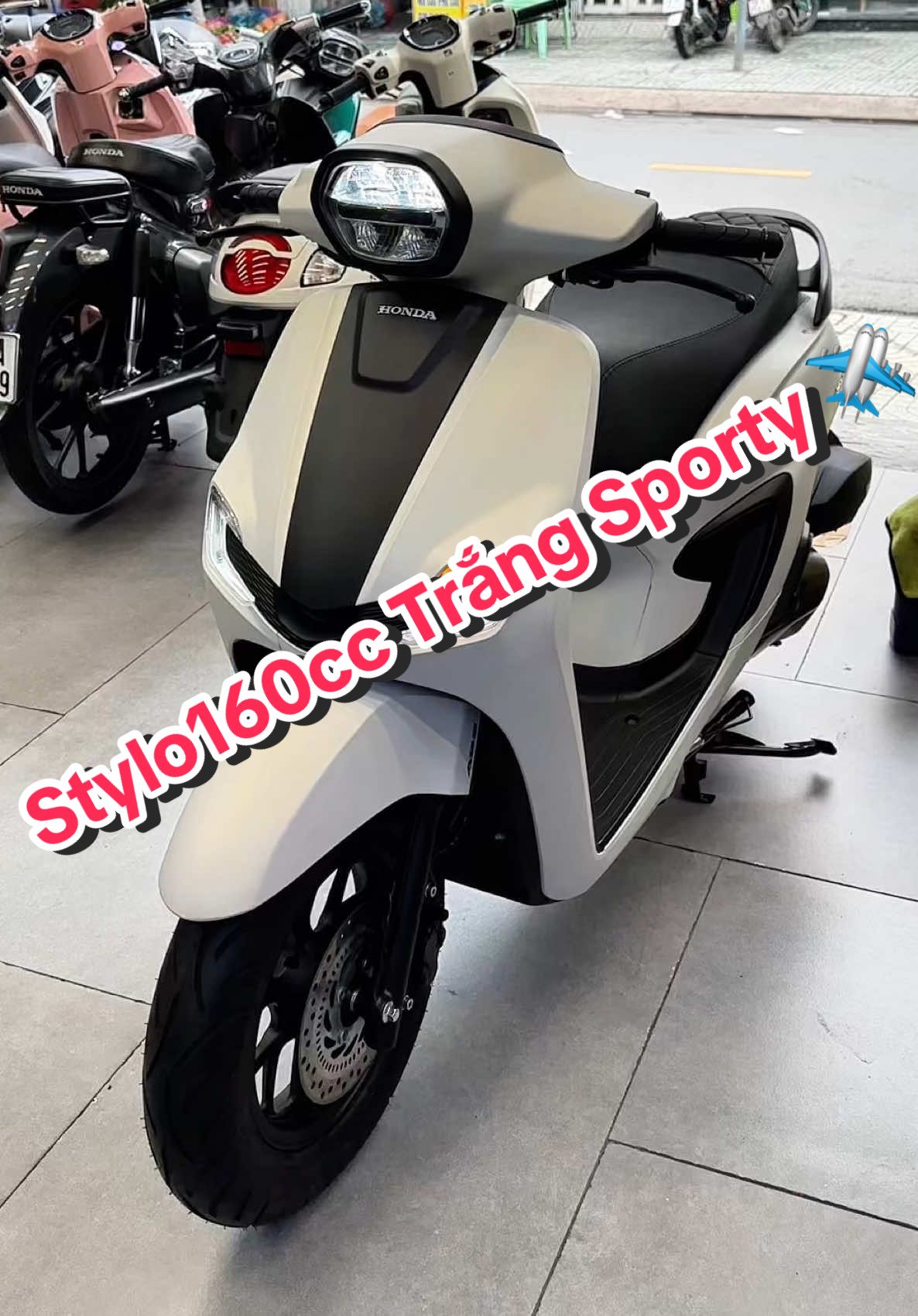 Màu zin vừa đủ Sang 🥰 Stylo160cc custom trắng sporty ✈️ 090–118–5678 #Tiktok #fyp #xuhuong #stylo160 #phuchai999 