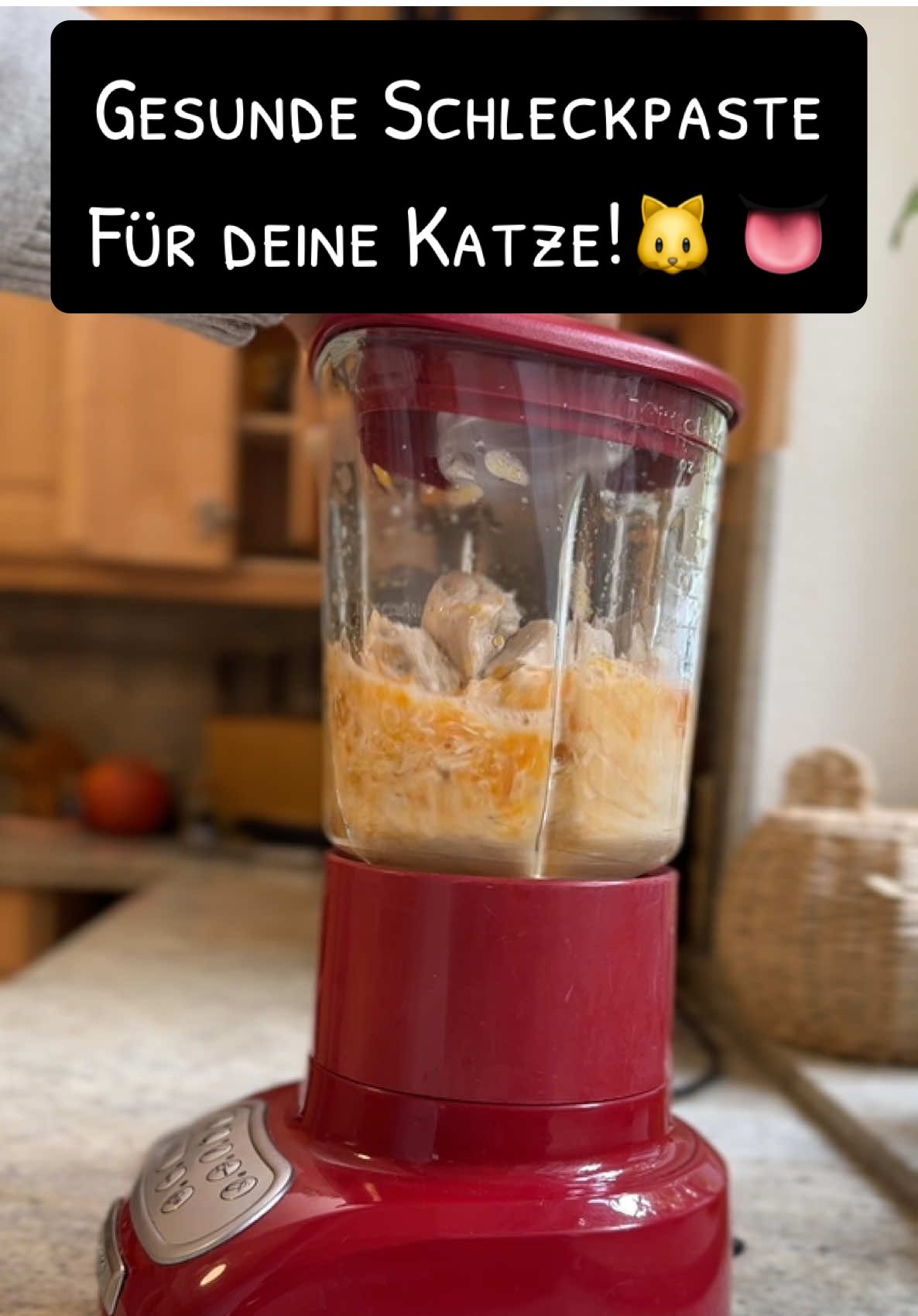 Rezept: 600gr Hühnerfilet, 1-2Karotten, ca.750ml Wasser! Danke @gemsbysidney                              Hast du deinen Katzen schon selbstgemachte Katzenschleckis gemacht? 