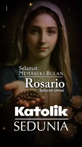 ✨🙏 OKTOBER BULAN ROSARIO KATOLIK 🙏✨ Oktober disebut sebagai Bulan Rosario, karena sejak abad ke-16 Gereja mendorong umat untuk semakin tekun berdoa Rosario. Doa sederhana ini lahir dari tradisi doa umat berabad-abad lalu, yang kemudian diperkaya dengan renungan atas misteri kehidupan Kristus bersama Bunda Maria. 🌹 📖 Banyak sejarah dan mukjizat besar lahir dari doa Rosario: 🔹 Kemenangan Pertempuran Lepanto (1571) yang dipersembahkan pada doa Rosario. 🔹 Banyak orang sakit memperoleh kesembuhan melalui devosi ini. 🔹 Umat menemukan kekuatan rohani dalam menghadapi penderitaan dan tantangan hidup. ✨ Rosario bukan hanya rangkaian doa, tetapi jalan menuju Kristus melalui Bunda Maria. Dalam setiap butir doa, kita diajak merenungkan kasih Allah yang menyelamatkan. Mari bersama kita tekuni doa Rosario di bulan ini, percaya bahwa melalui doa dan iman, Tuhan selalu berkarya dengan cara yang ajaib. 🌹💫 #BulanRosario #DoaRosario #Katolik #MukjizatRosario #ImanKatolik