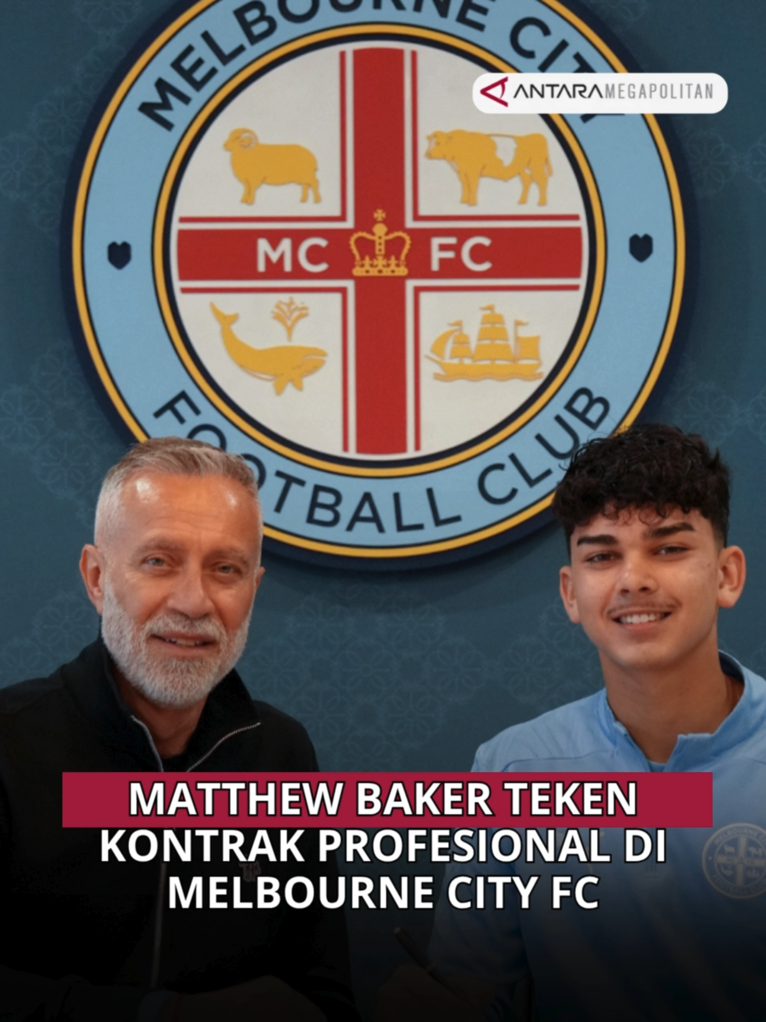 Matthew Baker Teken Kontrak Profesional di Melbourne City FC Pemain Timnas U-17 Indonesia ini meneken kontrak profesional pertamanya selama 3 tahun bersama klub Australia, Melbourne City FC. 📅 Kabar resmi diumumkan oleh klub pada Selasa (30/9/2025) siang WIB, setelah Baker menyelesaikan seluruh program pengembangan pemain. Baker, yang berdarah Batak, sangat gembira dengan kesempatan ini dan berharap bisa memberikan kontribusi maksimal di Melbourne City! -Melita #MatthewBaker #MelbourneCityFC #TimnasU17 #TimnasIndonesia