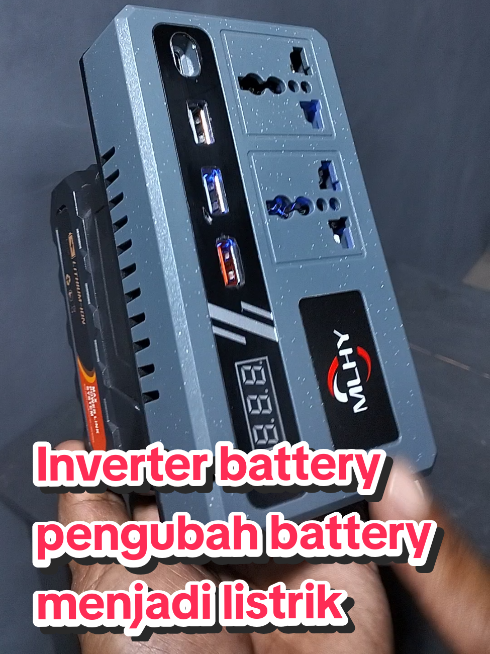 Inverter battery pengubah battery menjadi listrik #inverter #powerinverter #inverterbattery #cuantanpabatas #wibgajian 