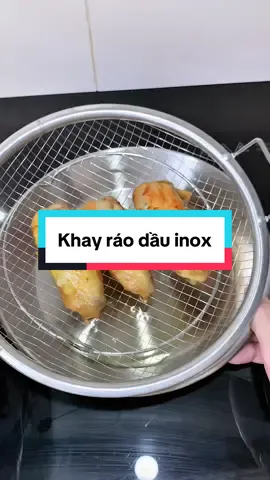 Trả lời @BẾP NHÀ PHƯỢNG. combo khay lọc ráo dầu inox giúp hạn chế bớt lượng dầu mỡ, dành cho ai thích ăn đồ chiên rán #khaylocdau #khaylocdauchienran #khaylocdauinox #tienichnhabep  @Gia dụng Nhà Miu 😻  @Gia dụng Nhà Miu 😻  @Gia dụng Nhà Miu 😻 