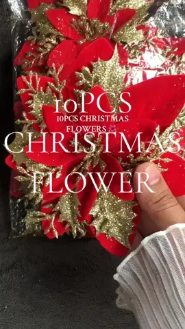 10PCS CHRISTMAS FLOWERS #christmasflower #christmasflowers #christmasflowerdecor #christmasdecor #christmasdecoration 