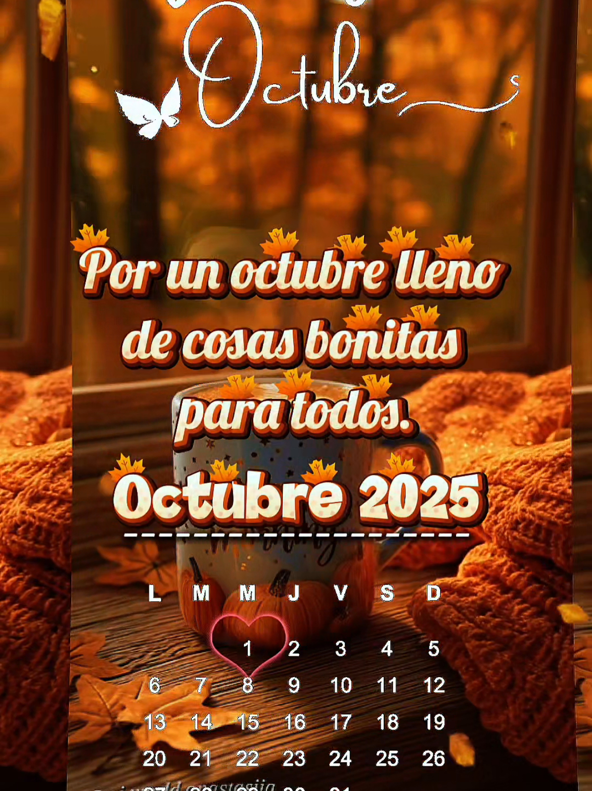 Bienvenido Octubre! #bienvenidooctubre #holaoctubre #octubre #adiosseptiembre #buenosdias 