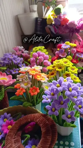 Bunga goyang viral @AlitaCraft yang mau order langsung co di keranjang kuning ya..!!?  #kerajinankawatbulu #kawatbulu #bungagoyang #bungaviral #DIY