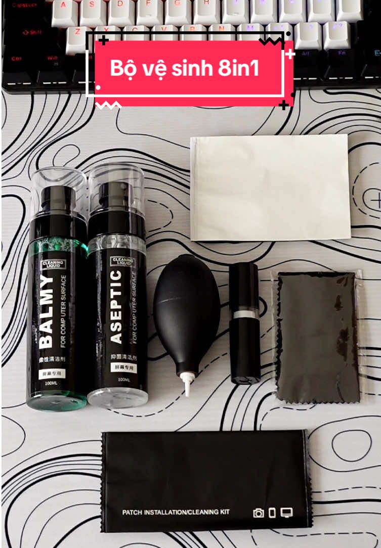 Không cần mua lắc nhắc, chốt bộ này về để vệ sinh được hầu hết đồ điện tử trong nhà luôn | Bộ vệ sinh laptop 8in1 | Nhân check #nhancheck #review 