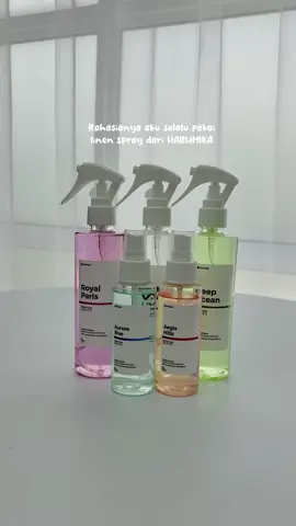 kamar wangi jadi makin betah di kamar🤍 #harumikalinenspray #harumika #linenspray #aestheticroom 