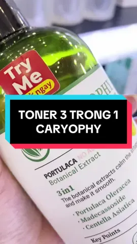 Bảo bối tiết kiệm cho da mụn đây rồi!!! #hasaki #myphamchinhhang #toner #caryophy #damun 