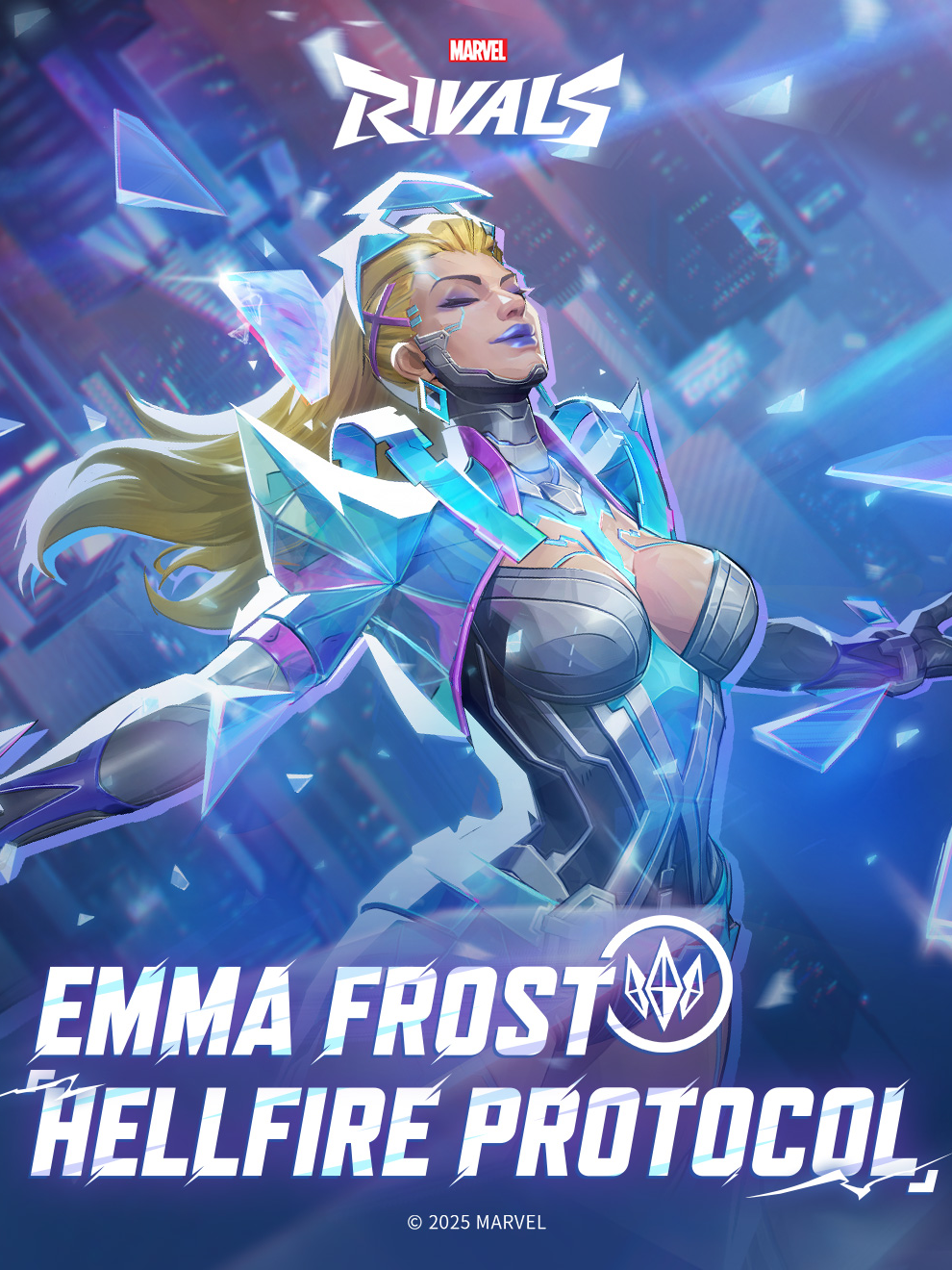 Shatter in style! | Emma Frost Hellfire Protocol Costume | #MarvelRivals