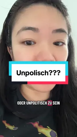 Man kann nicht unpolitisch sein. #aufklärungsvideos #deeptalk #gleichberechtigung 