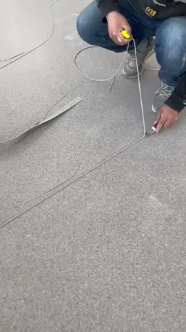 vinyl flooring installation, pvc vinyl flooringroll covering installation details.Use welding rods to connect homogeneous vinyl flooring#flooringinstallation #homedecor #floormat #vinylflooring #pvcflooring 