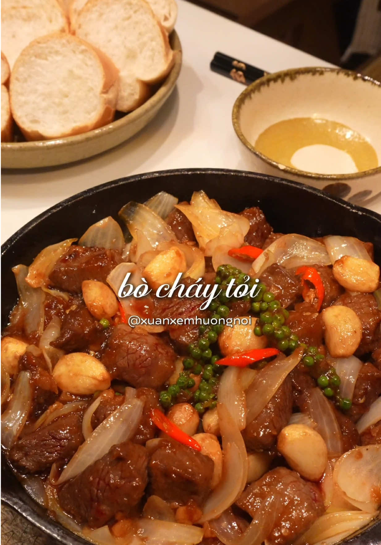 Bò cháy tỏi cho một buổi chiều mưa bão 🥩🍽️⛈️ #vtmgr #LearnOnTikTok #Ancungtiktok #fyp #xuanxemhuongnoi 