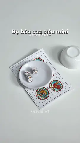 Bộ bầu cua siêu mini #riviulv1 #review #unbox #unboxing #bobaucuamini 