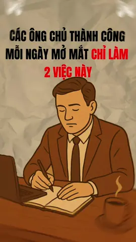 Các ông chủ thành công mỗi ngày mở mắt chỉ làm 2 việc này #bimat #tuduy #baihoccuocsong #trietlycuocsong #trituenguoixua 