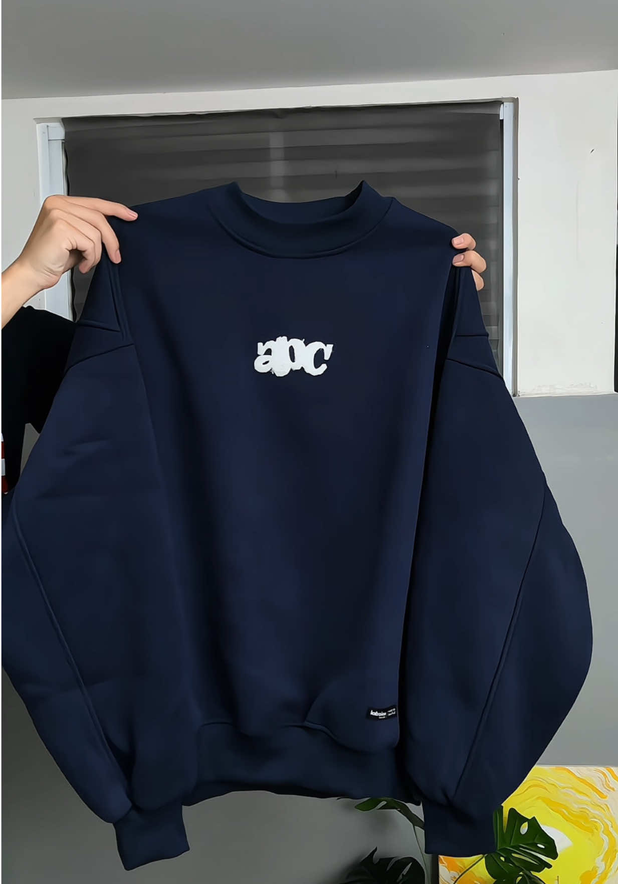 Áo sweater nỉ thêu logo #xuhuong #outfit #aosweater #fyp #aokhoac 