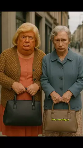 Old Lady Trump And Putin  #donaldtrump #vladimirputin 