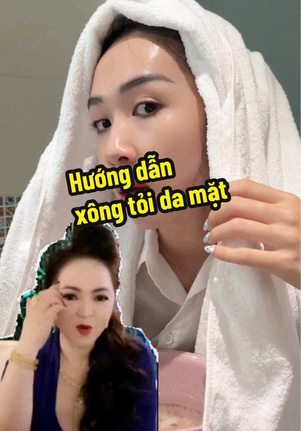 Hướng dẫn cách xông tỏi cho da mặt giống cô Hằng. Bà nào làm có hiệu quả vào xác nhận nha 😜 #chimely #beauty #lamdep 