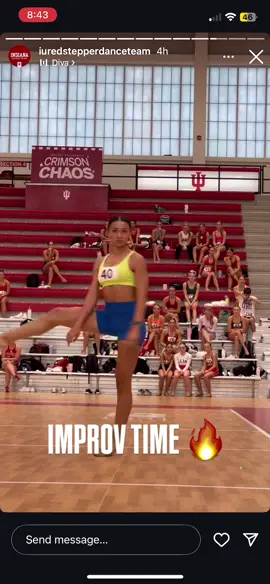 love when i get to improv!! #fyp #dance #viral #danceteam #iu 