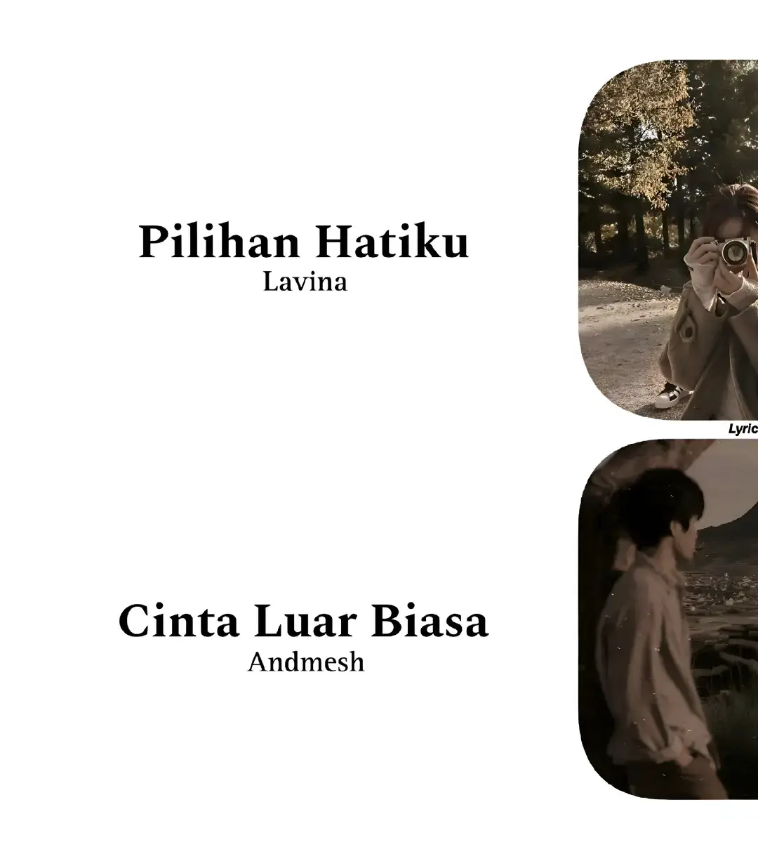 Pilihan hatiku x Cinta Luar Biasa🥀 #music #lyrics #songs #memories #madslyrics_ #pilihanhatiku #cintaluarbiasa #lavina #andmesh 