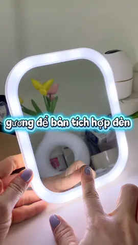 gương để bàn tích hợp đèn led siêu đẹp #gương #gương trang diem 2 mặt #guongcodenled 