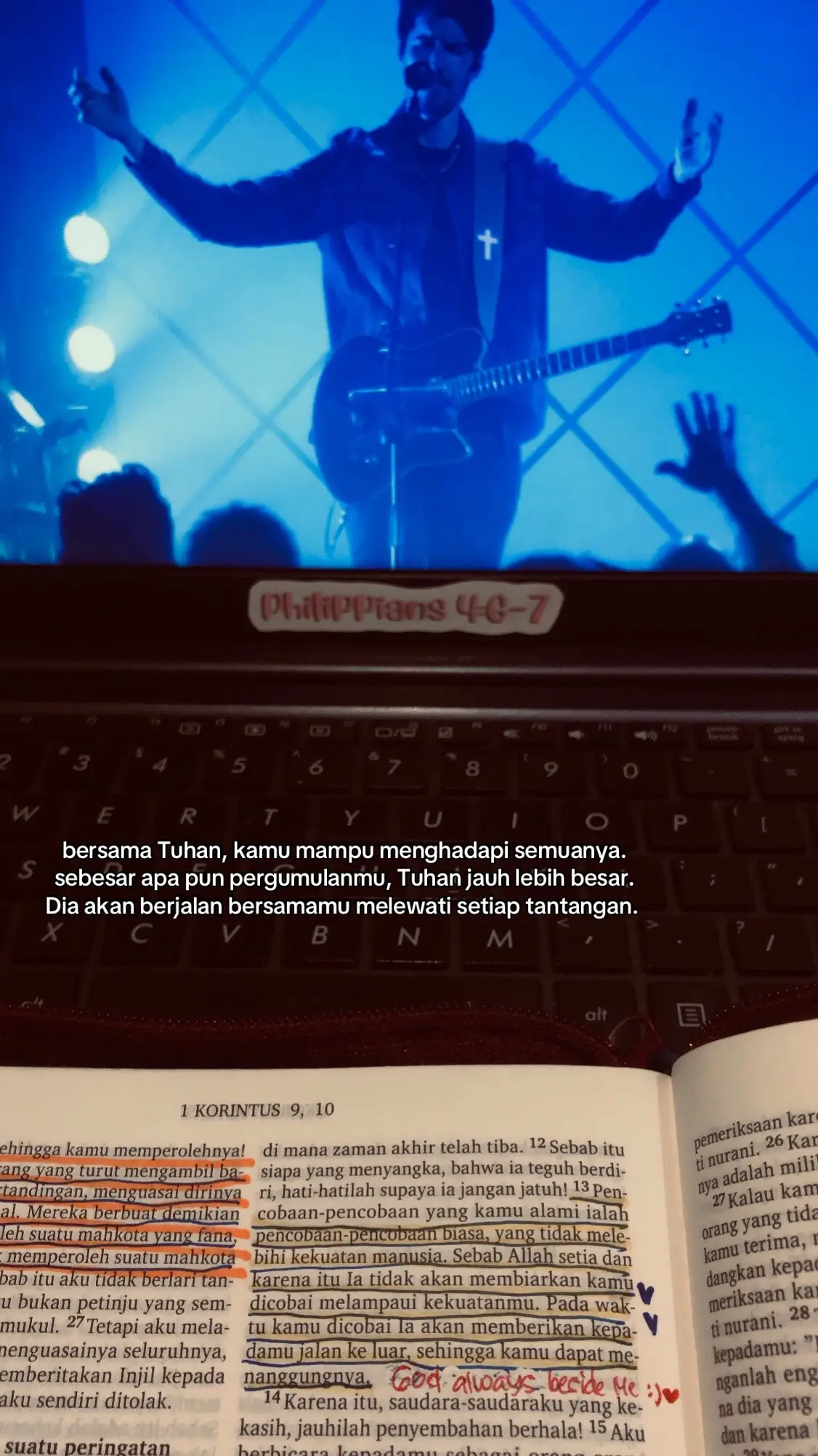 besar masalahku, Tuhanku jauh lebih besar 🤍🙌🏻