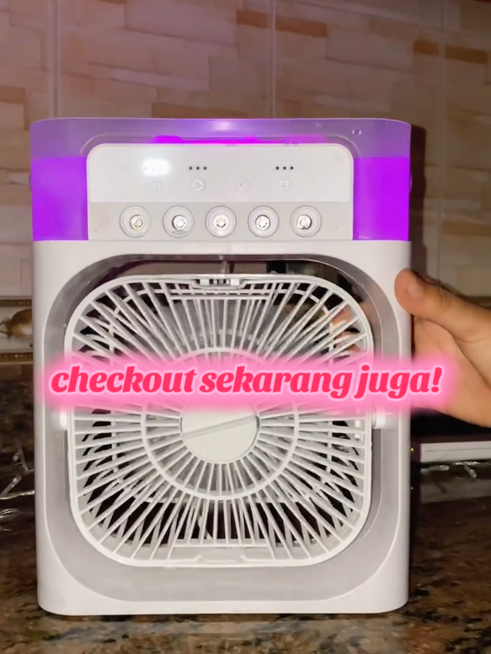 Kipas angin AC mini portable kapasitas air 600ml #kipasangin #kipasanginportable #kipasanginac 