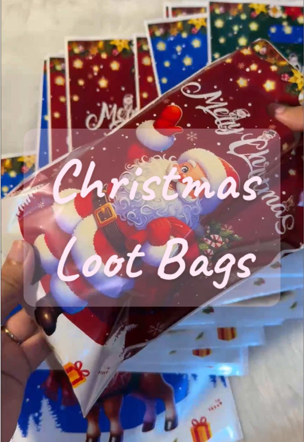 Cute nito for kids! #christmaslootbags #lootbagsforchristmasparty #kiddiepartybag 
