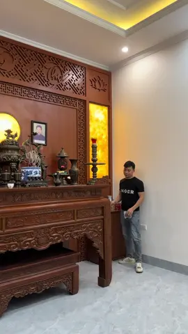 Phòng thờ gia tiên đẹp hiện đại.#thietkenoithat #thietkenhadep #phongtho 