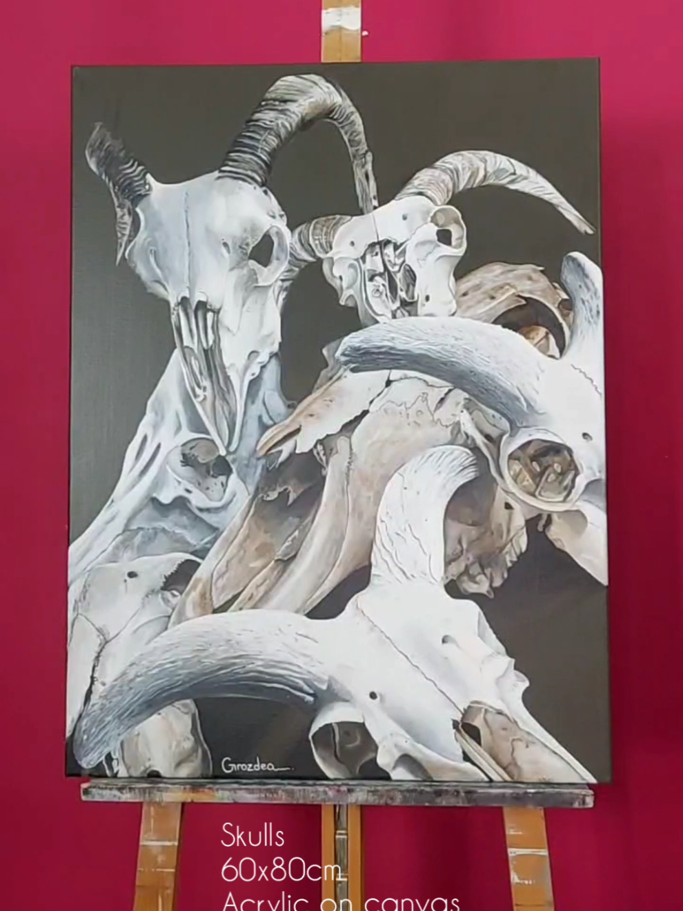 Revealing my Art until it finds its people Part17 #ArtTok #TikTokArt #PaintingReveal #acrylicpainting #artforsale 