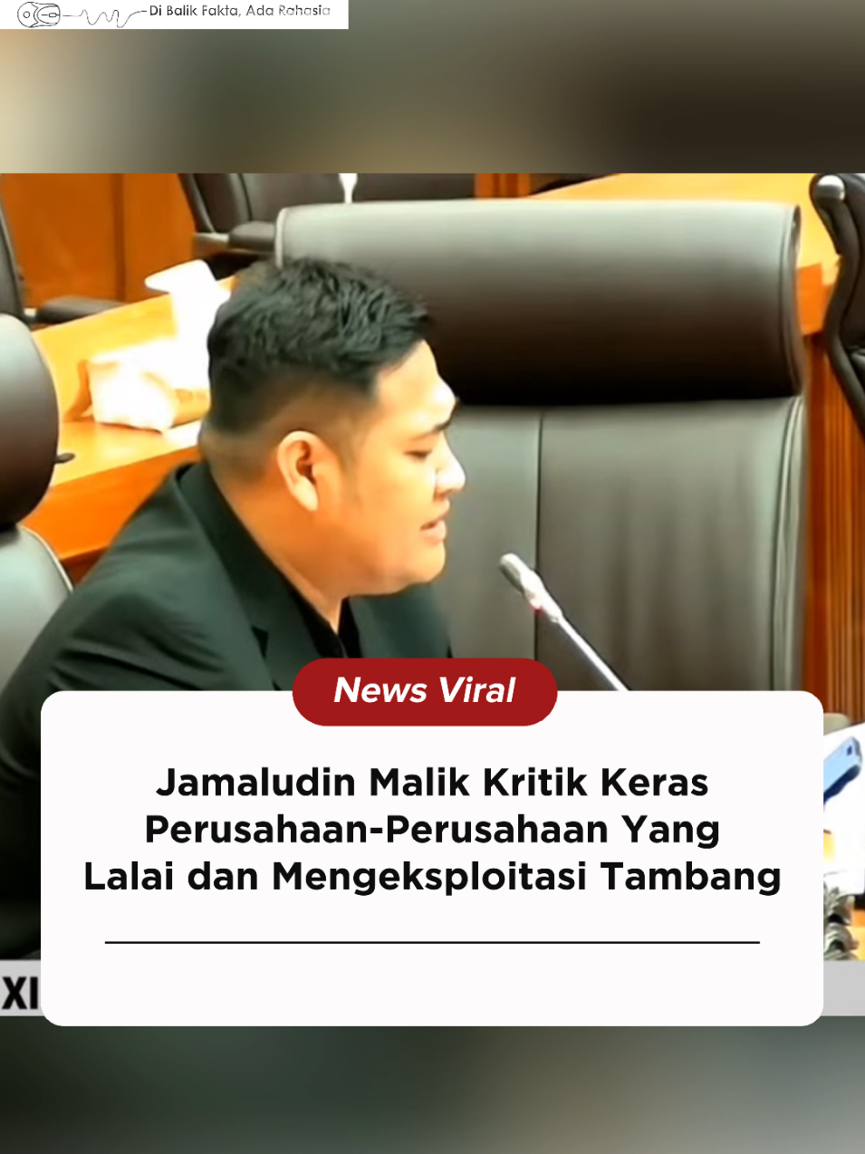 Anggota Komisi XII DPR RI, Jamaludin Malik memberikan kritik keras terhadap perusahaan-perusahaan yang kurang memperhatikan keselamatan pekerja dan terjadinya eksploitasi tambang yang berdampak pada masyarakat sekitar. Hal itu Jamaludin Malik sampaikan dalam Rapat Dengar Pendapat (RDP) dan Rapat Dengar Pendapat Umum (RDPU) Mengenai Realisasi Reklamasi Pasca Tambang, Selasa (23/09/2025). Jamaludin menyebut Perusahaaan-Perusahaan yang bermasalah diantaranya yaitu: PT. Bharinto Ekatama, PT. Insani Bara Perkasa dan PT Singlurus Pratama. Menurutnya, ketiganya memiliki izin tambang yang panjang namun justru terjadi eksploitasi, hal itu disebabkan oleh sering terjadi kecelakaan pekerja berulang, reklamasi mangkrak, dan rakyat hidup berdampingan dengan lubang tambang yang berbahaya. 