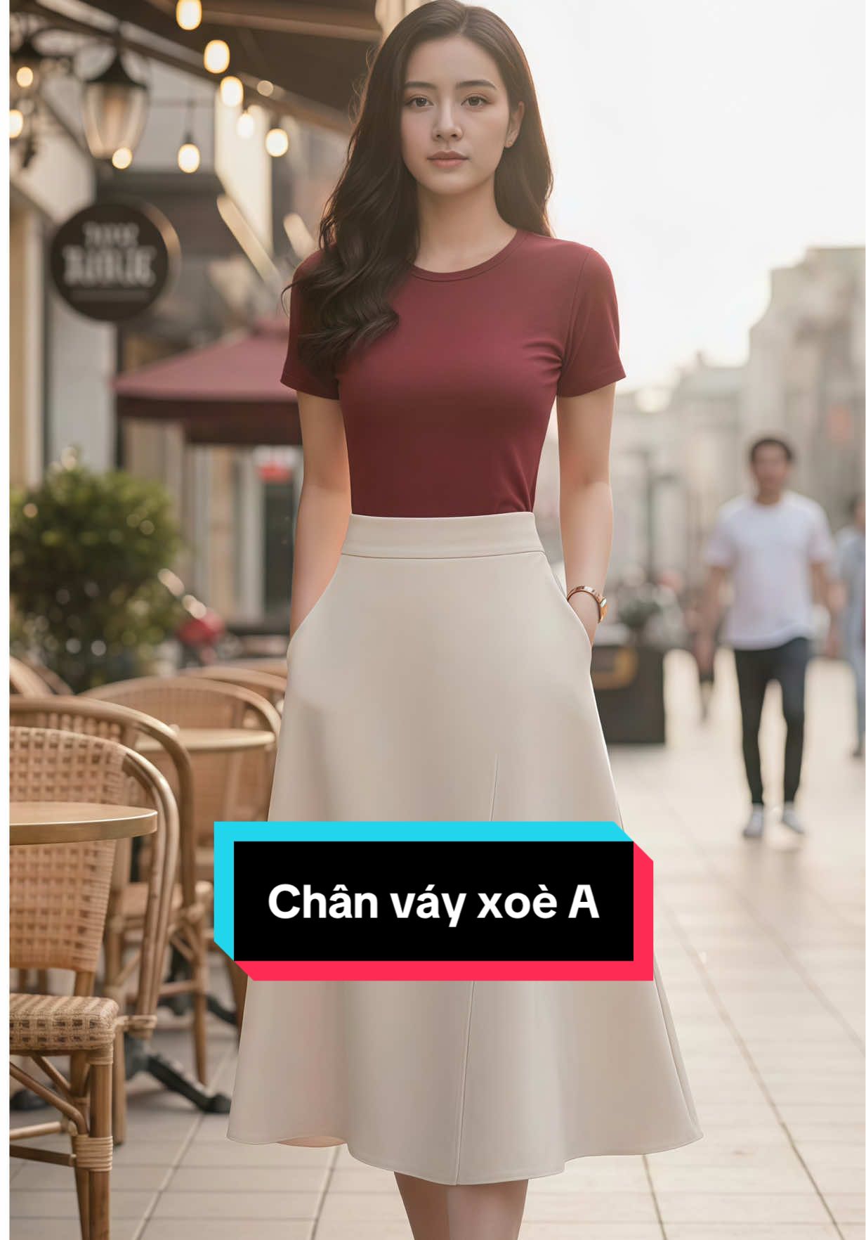 Chân váy dáng xoè A ngắn duyên dáng #chanvaycongso #chanvaya #chanvayngannu #lala #lalacloset 