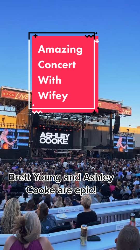 Found in drafts from 2022 ! Brett Young and Ashley Cooke are great performers! Thanks for a great time! @theashleycooke @Brett Young #findyourgrace #nourisheveryyou ##summer2022##brettyoung##ashleycooke@@angie