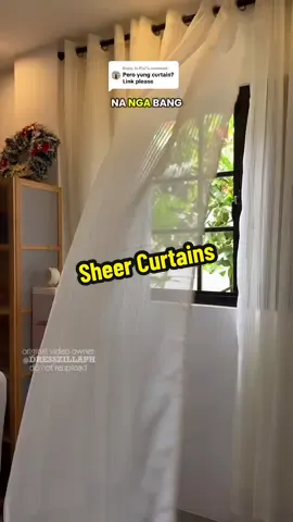 Replying to @PLC Worth to share ang curtains na to ang ganda promise! #sheercurtain #windowcurtain #curtains #aestheticcurtain #curtainrod 
