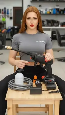 Lavadora portátil COMPLETA com mais de 35% OFF! baterias. recarregáveis, bico de pressão, espumador, maleta e todos os acessórios. Pra lavar carro, moto, calçada ou o que quiser - sem fio, sem enrolação. Promoção por TEMPO LIMITADO na TikTok Shop! 🛒 #LavaJatoPortátil #oficial #TikTokShopBrasil #carrolimpo #moto 