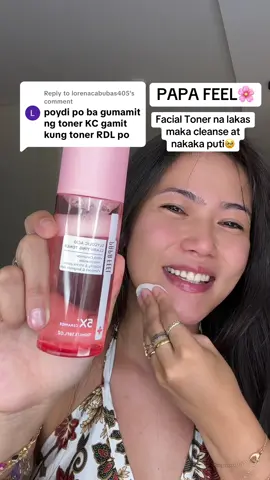 Replying to @lorenacabubas405 PAPA FEEL FACIAL TONER🌸😍 #papafeel #papafeelph #papafeeltoner #toner #facialtoner 