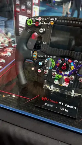 it’s so cool to see these details up close  @Haas Factory Team @MoneyGram Haas F1 Team  #haasf1 #steeringwheel #kevinmagnussen #f1 #f1contentcreators 