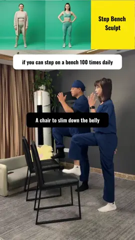 🏋️‍♂️ 4 simple variations of the step bench workout: ✔️ Flatten belly fat ✔️ Upright back posture ✔️ Strong shoulders & neck ✔️ Tight lower abs 💬 Ready to challenge yourself with 100 reps daily? #homeworkout #flatbelly #fitback #strongshoulders #dailyfitness