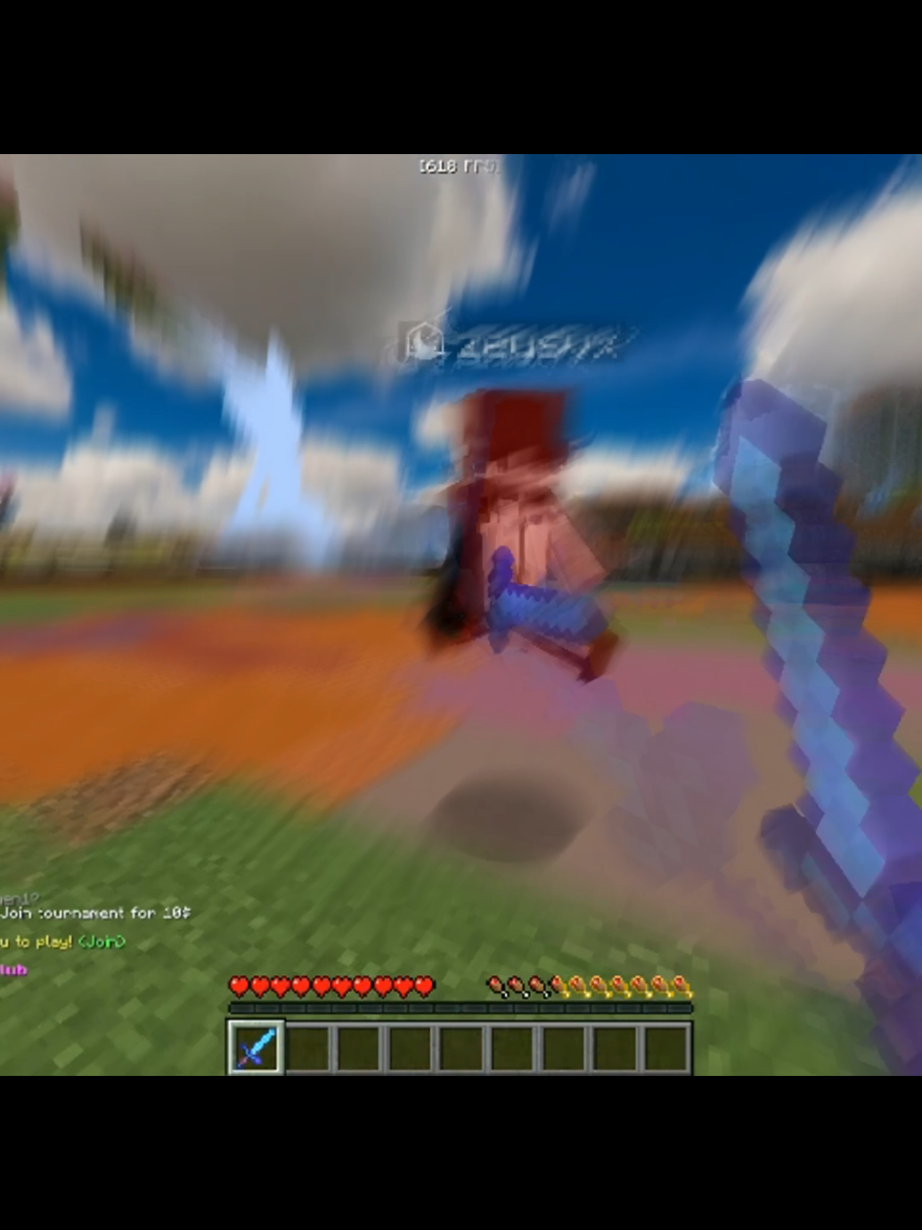 playing with @zeus xsy  ... #Minecraft #pvp #minecraftpvp #combo #hitsync 