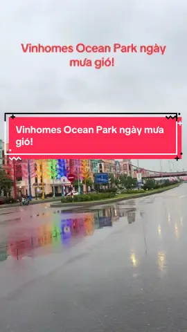Vinhomes Ocean Park ngày mưa gió! #Lisahoangvinhomes #xuhuong #batdongsan #kinhte #invest 